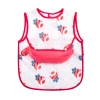 Baby feeding bib, no need to wash, cool drool cover, detachable feeding bib for children, waterproof sleeveless cover, thin style Item Picture